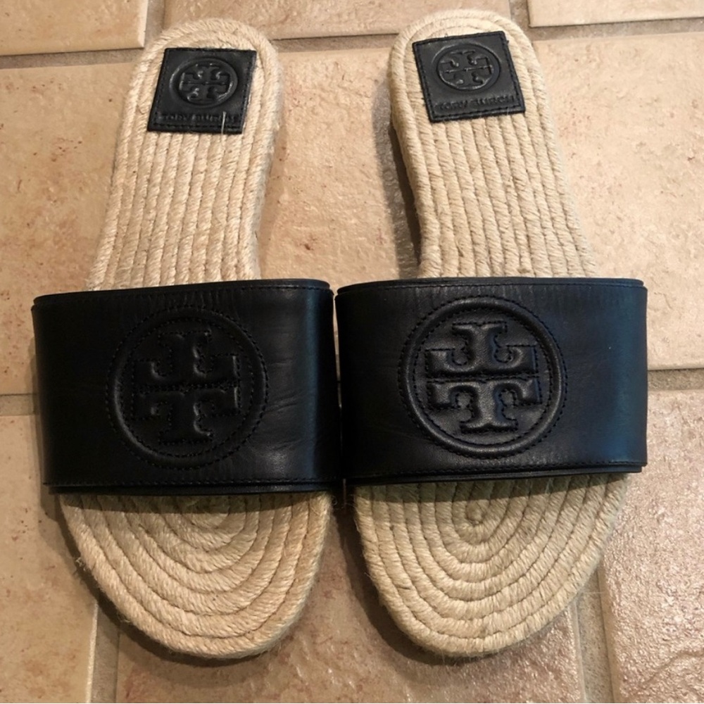 Tory Burch Black Men's Slide Sandals